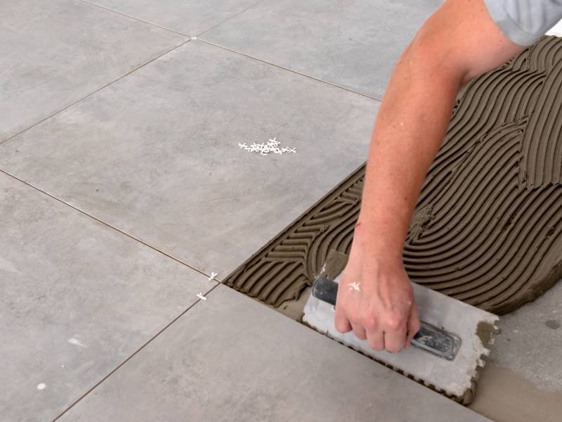 Pose de carrelage à Cesson